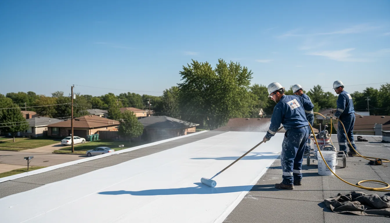 Commercial roof coating in Winchester, CT near me